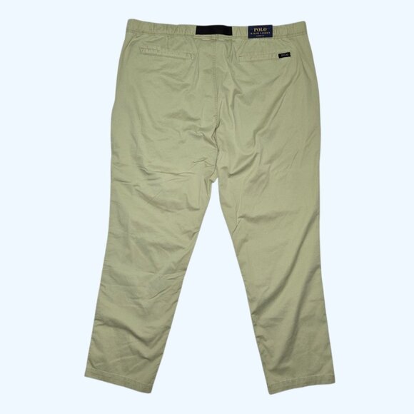 Polo Ralph Lauren Classic Fit Belted Chino Pants Mens 3XLT NEW Green Beige - Picture 7 of 11